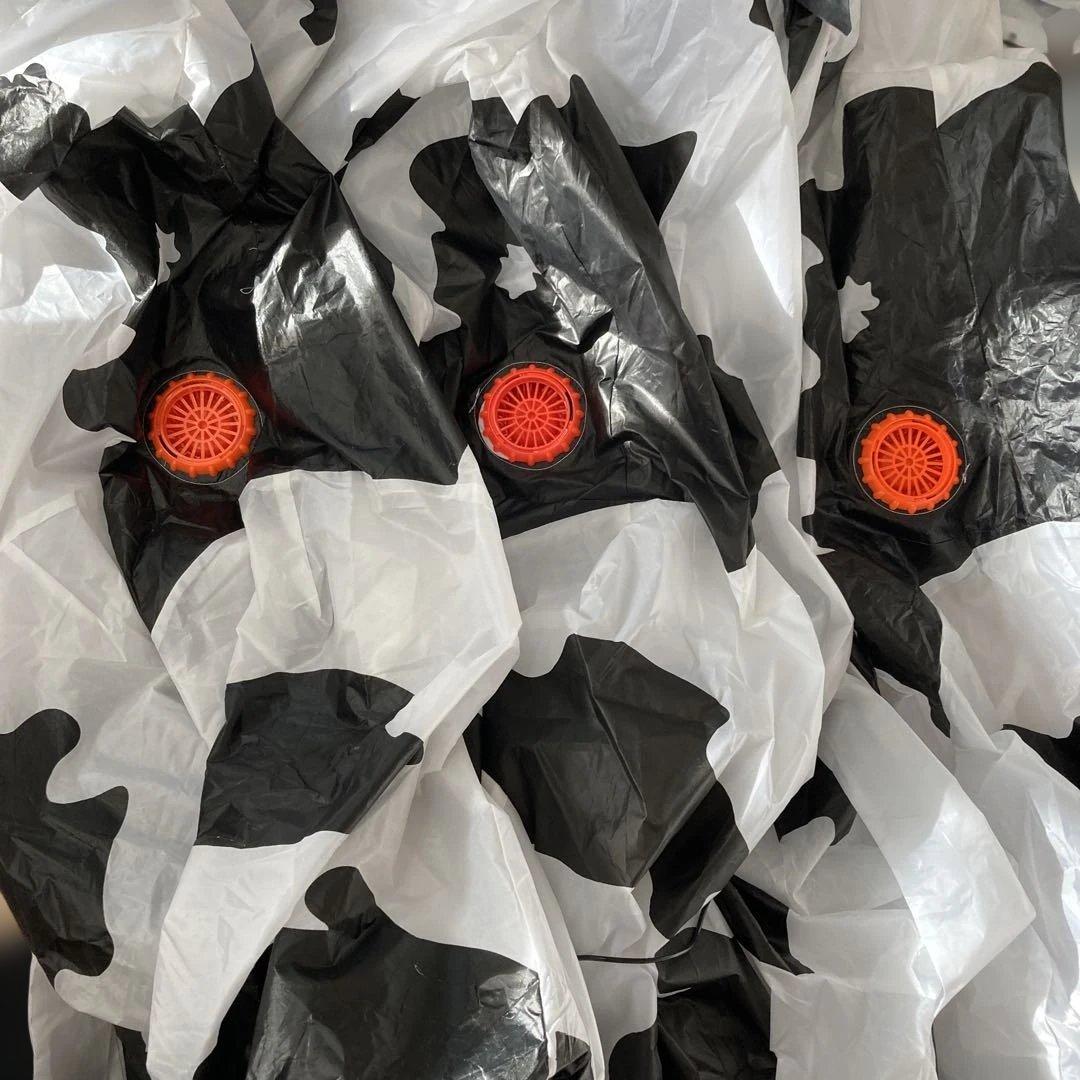 エアー着ぐるみ3着セット　牛膨張式コスチューム　牛　コスプレ