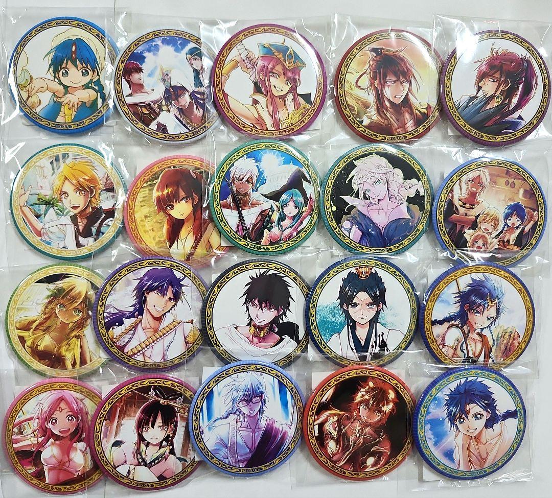 マギ　くじ引き堂　缶バッジ　つながっちゃーむ