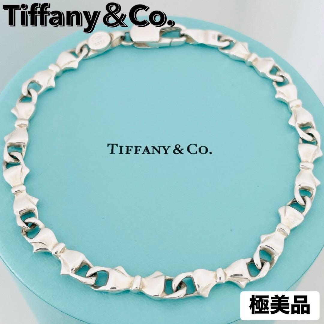極美品★ティファニー バングル パフリボン シルバー SV925 ブレスレット