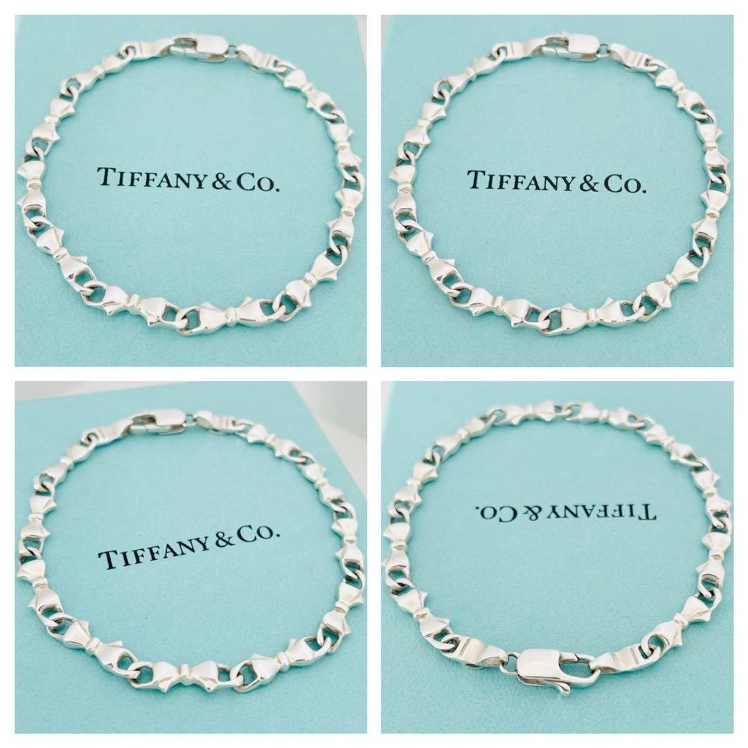 極美品★ティファニー バングル パフリボン シルバー SV925 ブレスレット