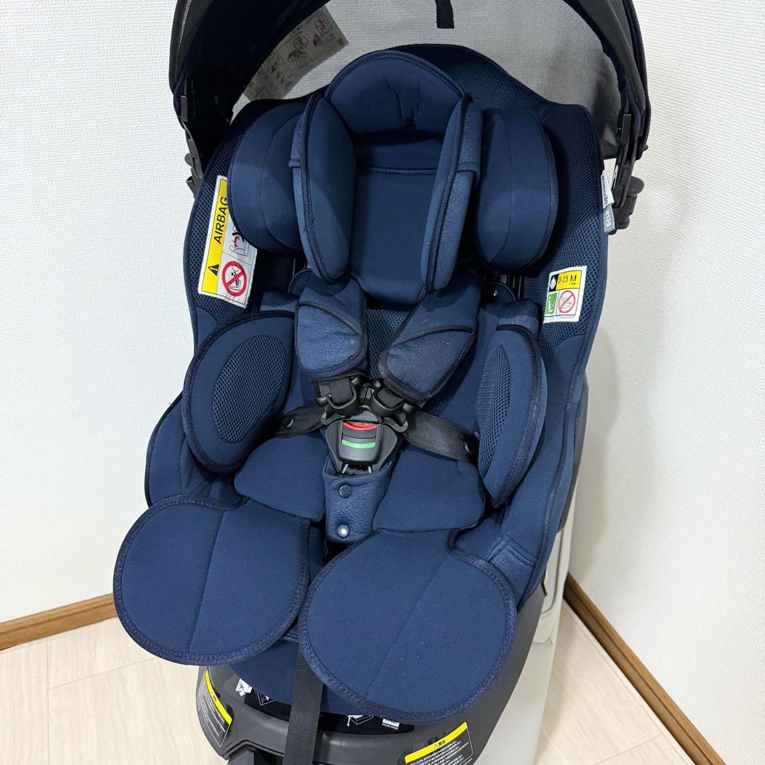 【美品】アップリカ　マモリラ ISOFIX チャイルドシート　ケープネイビー
