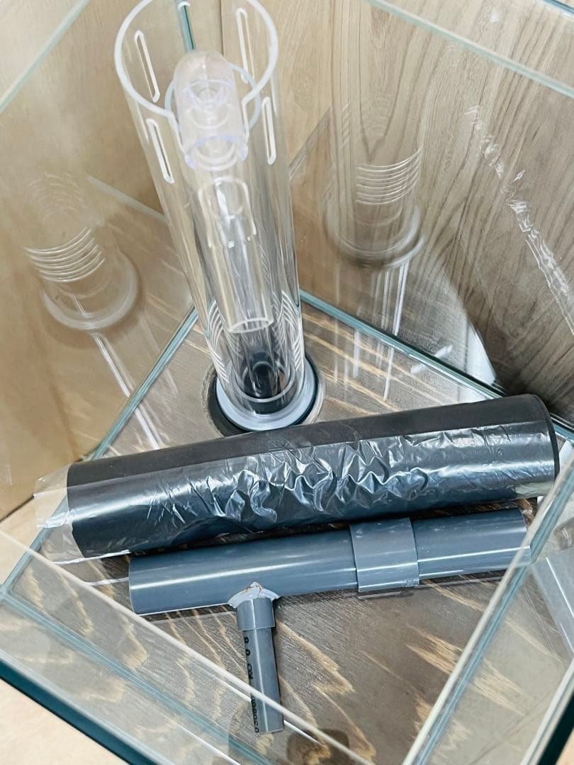 1セット限定　300ｘ300ｘ400オーバーフロー水槽セット　フランジ加工付