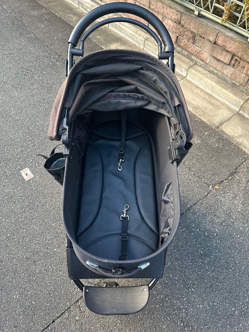 AIRBUGGYエアバギー ペットカート ドーム3 ラージ ブラック 多頭飼い