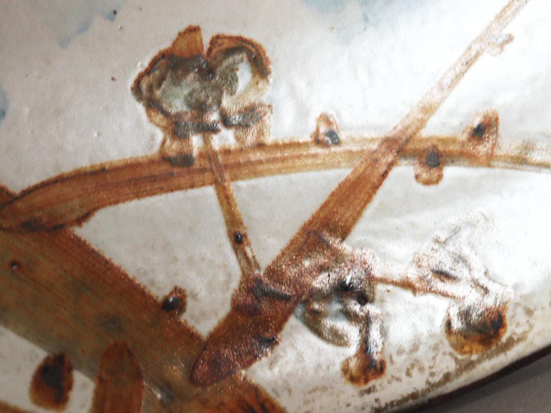 乾山 梅絵 尺三寸皿 飾り皿 大皿