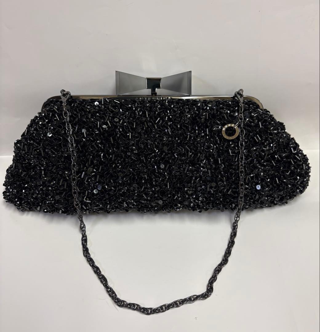 ANTEPRIMA クラッチバッグ　クリスタルフィオッコ　黒