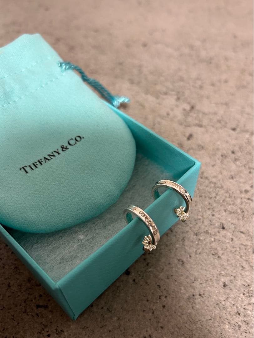 Tiffany & Co. ナロー ピアス1837 証明書付き　クリーニング済み