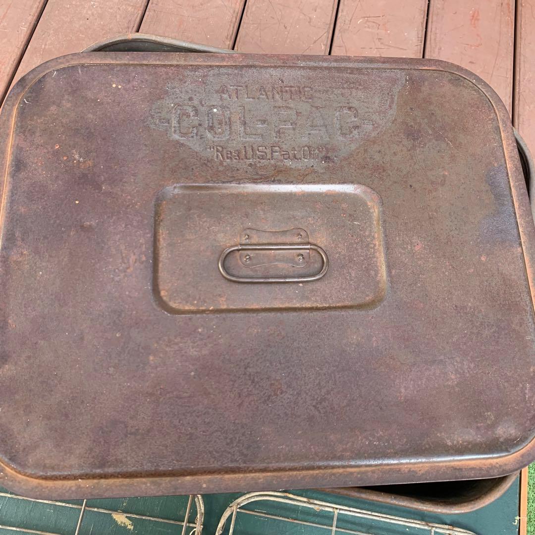 送料込！USA アンティークCOL-PAC メタルケース ボトルキャリア2点付