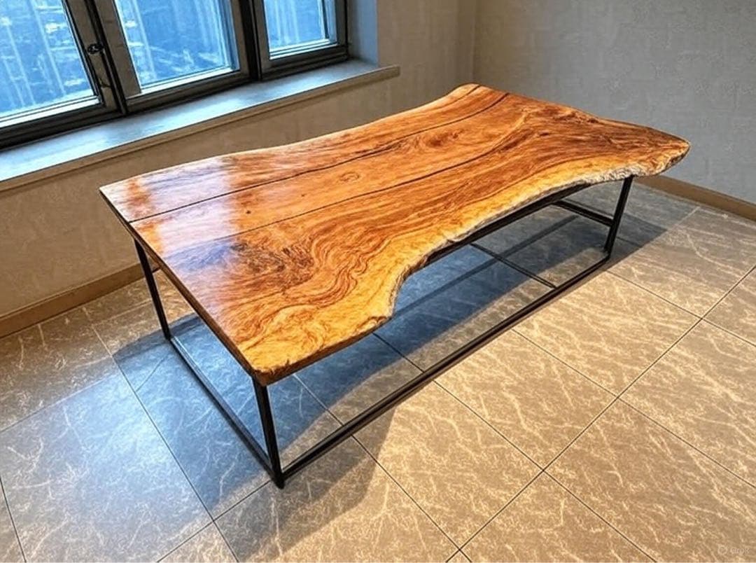 【最終価格！早い者勝ち！】栃　トチ　一枚板テーブル　店舗什器　ディスプレイ