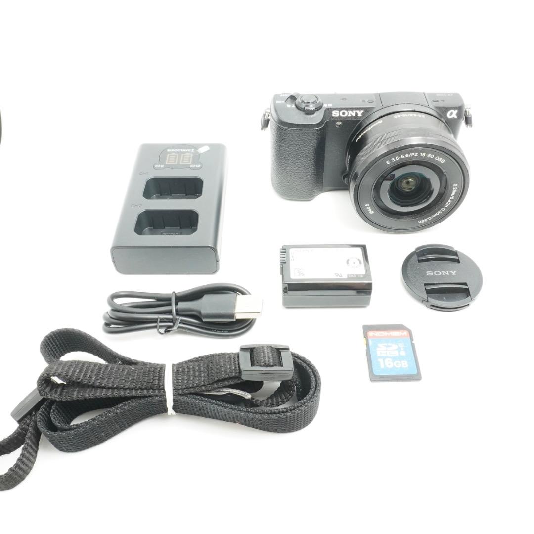 【美品】SONY α5100 ブラック 16-50mm レンズセット ブラック