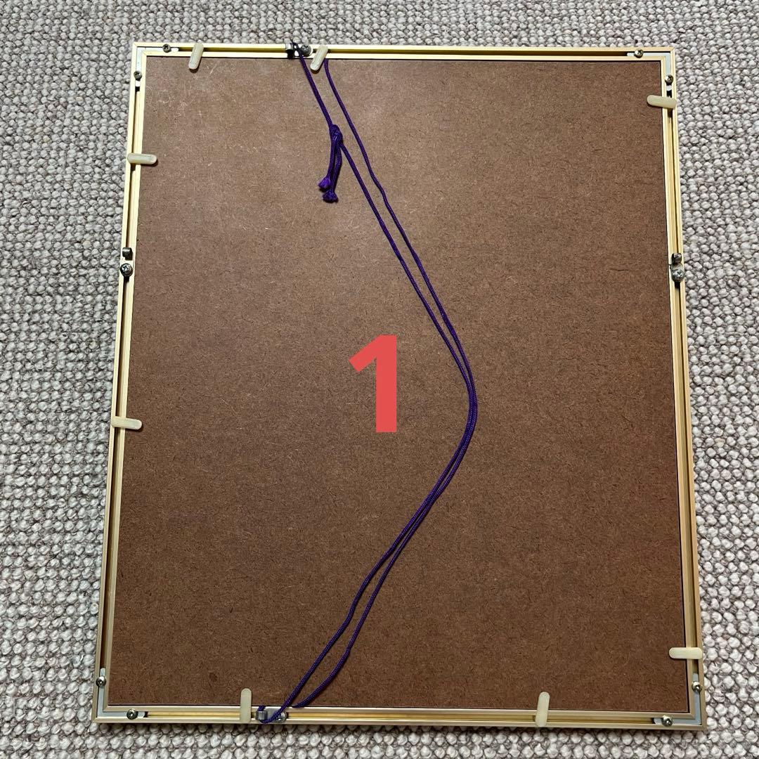 フォトフレーム、アルミ三角ゴールド、トップフレーム5白、ニトリ樹脂フレーム白