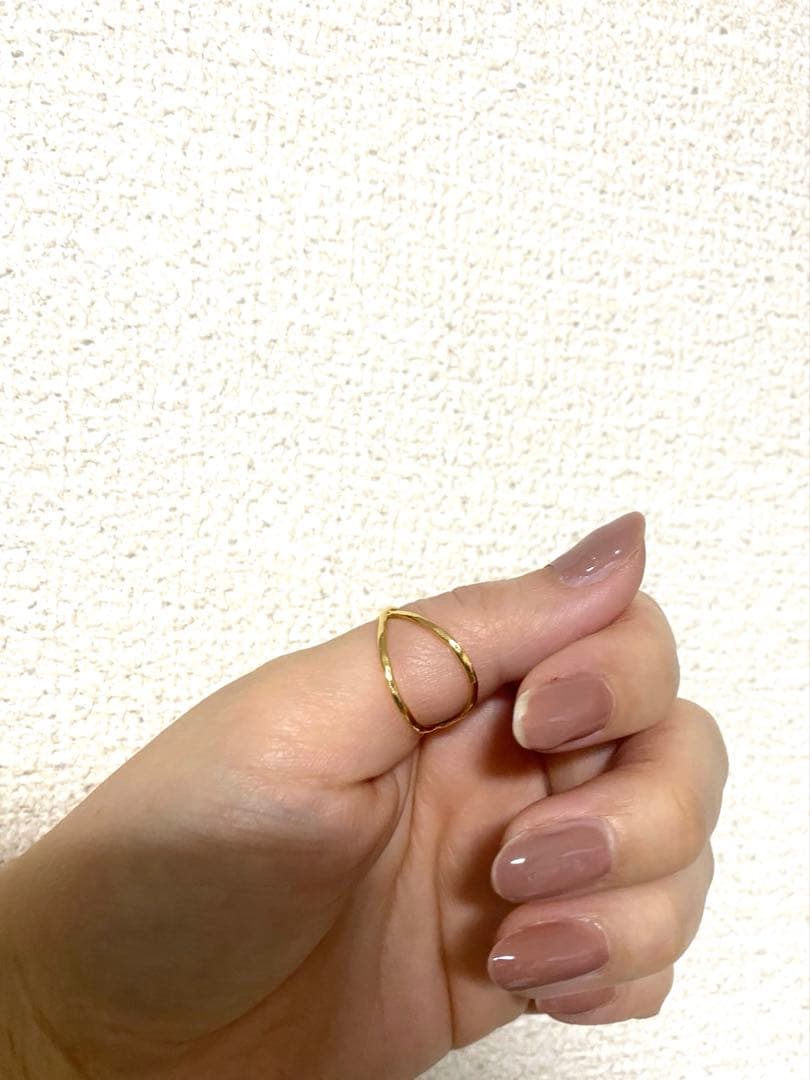 ゴールド 交差デザインリング k18