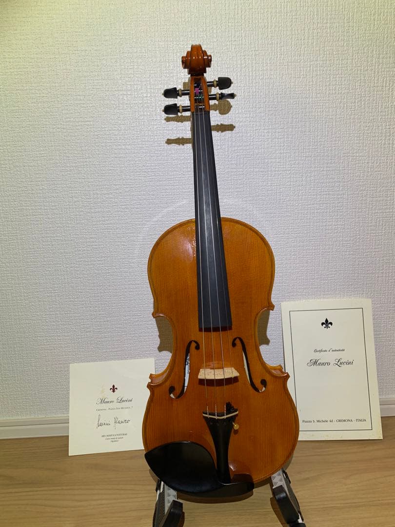 イタリア・クレモナ製　4/4バイオリン　Mauro Lucini 虎杢