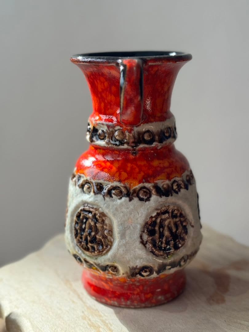 西ドイツビンテージ花瓶　ファットラバ　ミッドセンチュリーÜ keramik