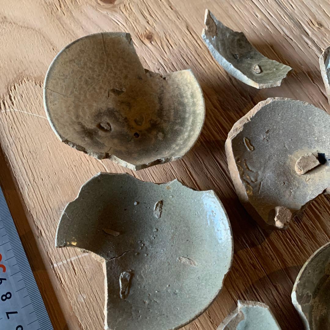 古唐津　陶片　古道具　金継ぎ　呼び継ぎ