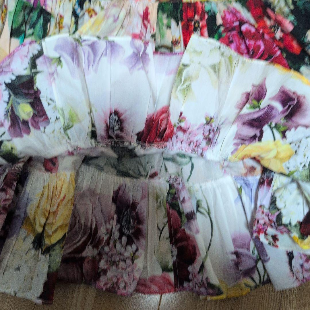 DOLCE&GABBANA 花柄 フリル スカート