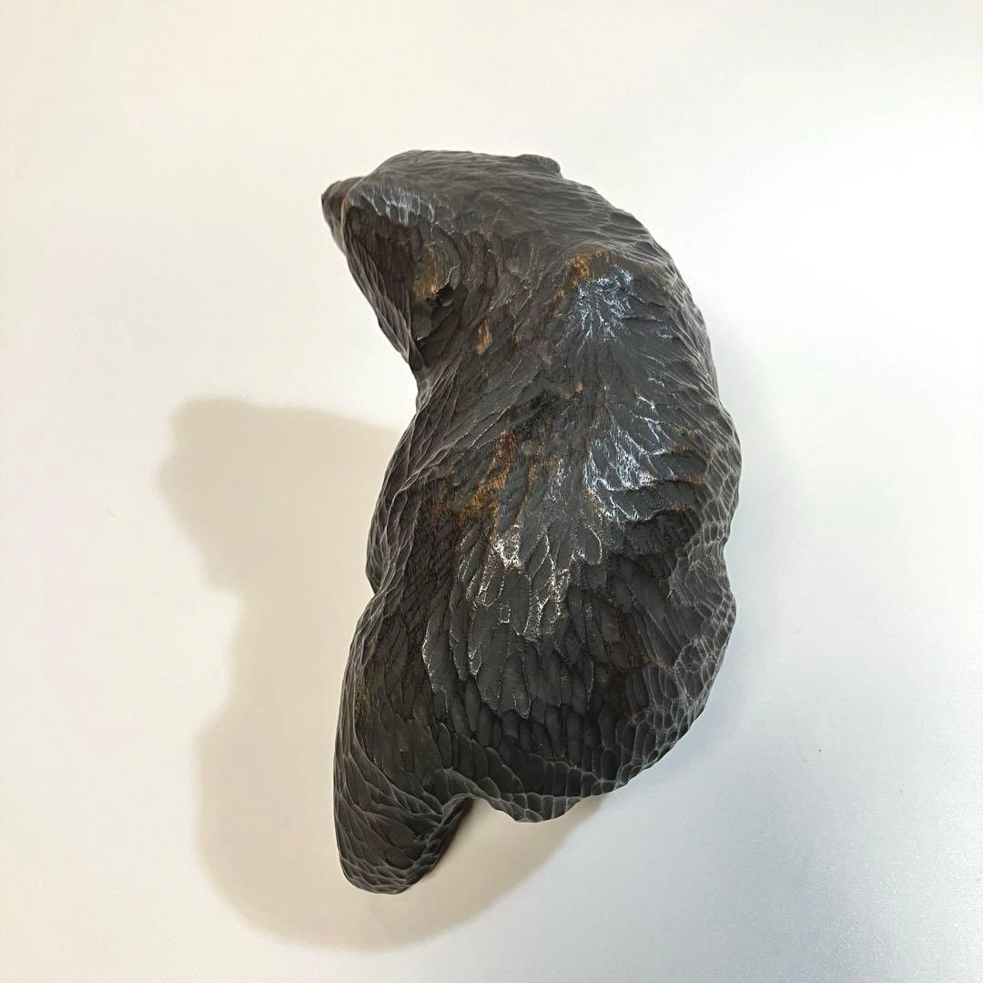 北海道　旭川　古作　アイヌ　木彫りの熊　木彫り熊　木彫熊　クマ　民芸　伝統工芸