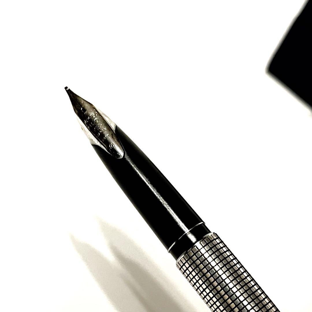 PILOT パイロット 万年筆 18K-750 スターリングシルバー　ケース付