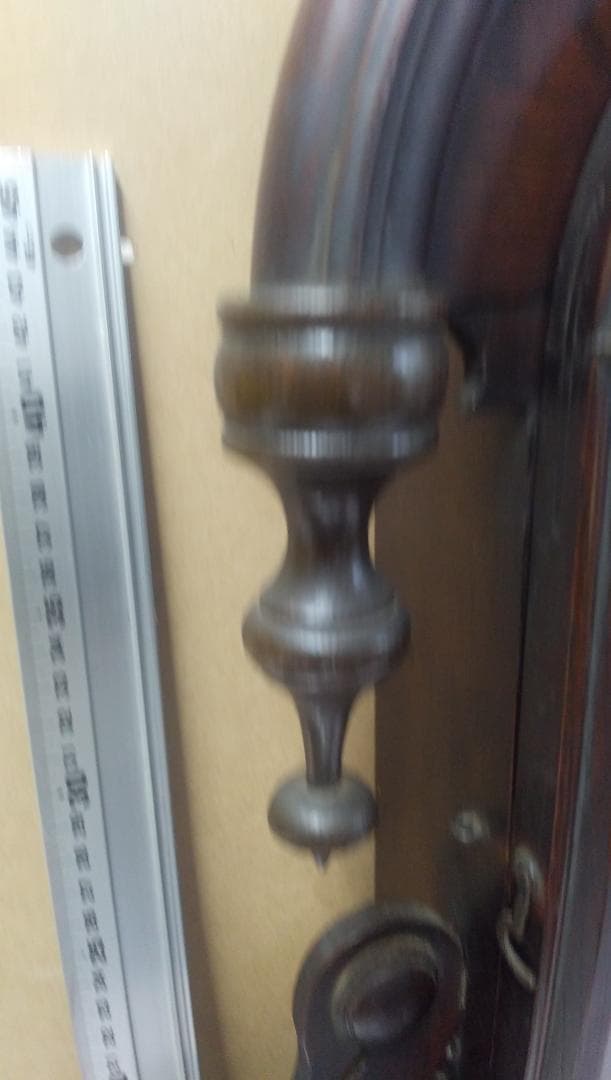 古い柱時計　　②