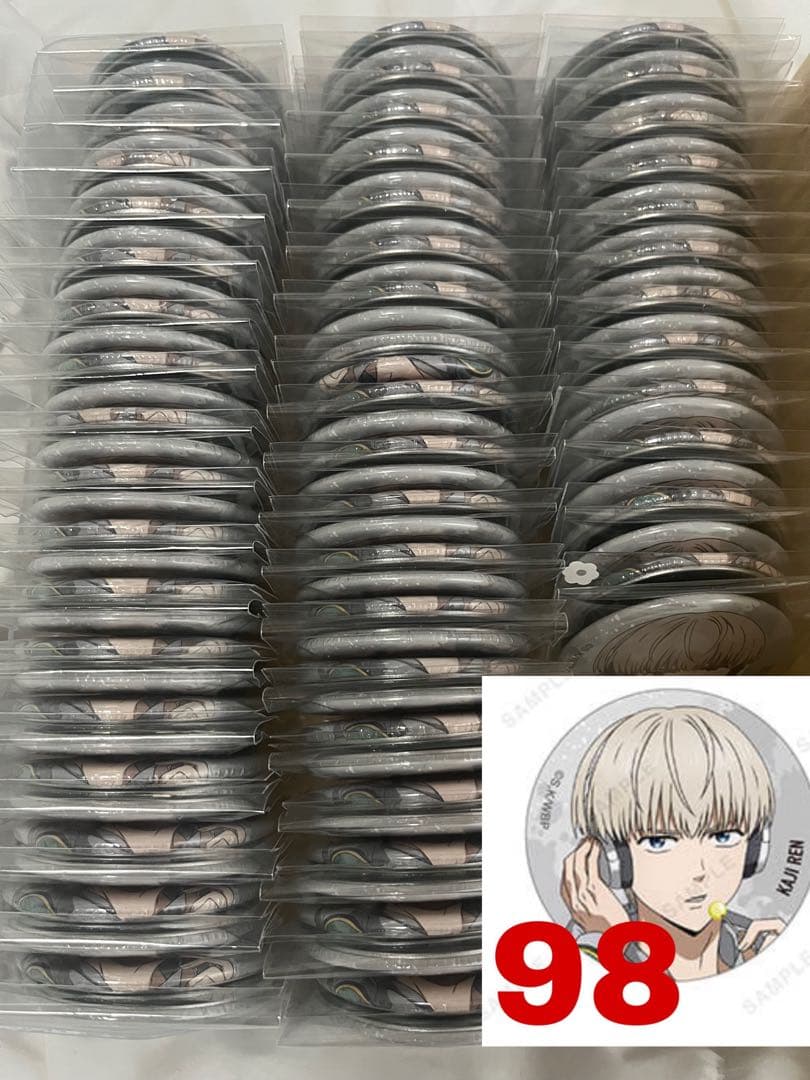 梶蓮　ベースヤード　缶バッジ　ウィンブレ