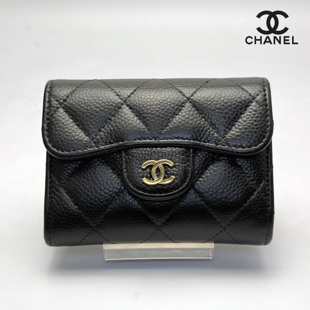 正規品　シャネル　マトラッセ　ゴールド金具　フラップパース　カードケース