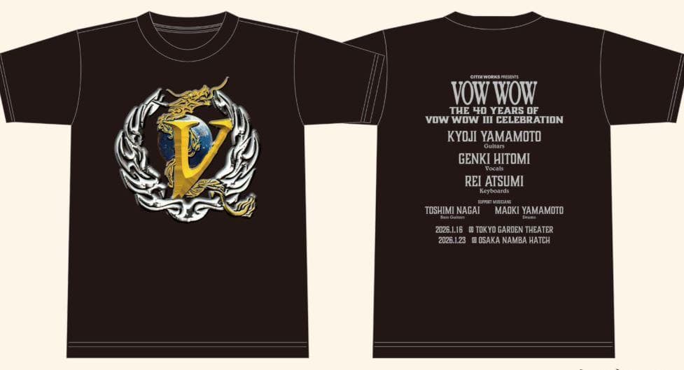 【新品未開封】VOW WOW 2026年 ライブ Tシャツ Mサイズ