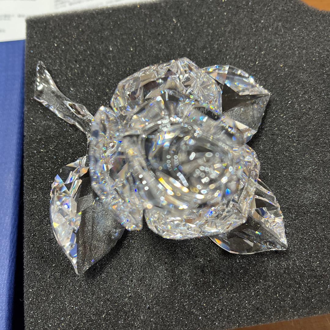 スワロフスキー　　置物　　ローズブロッサム