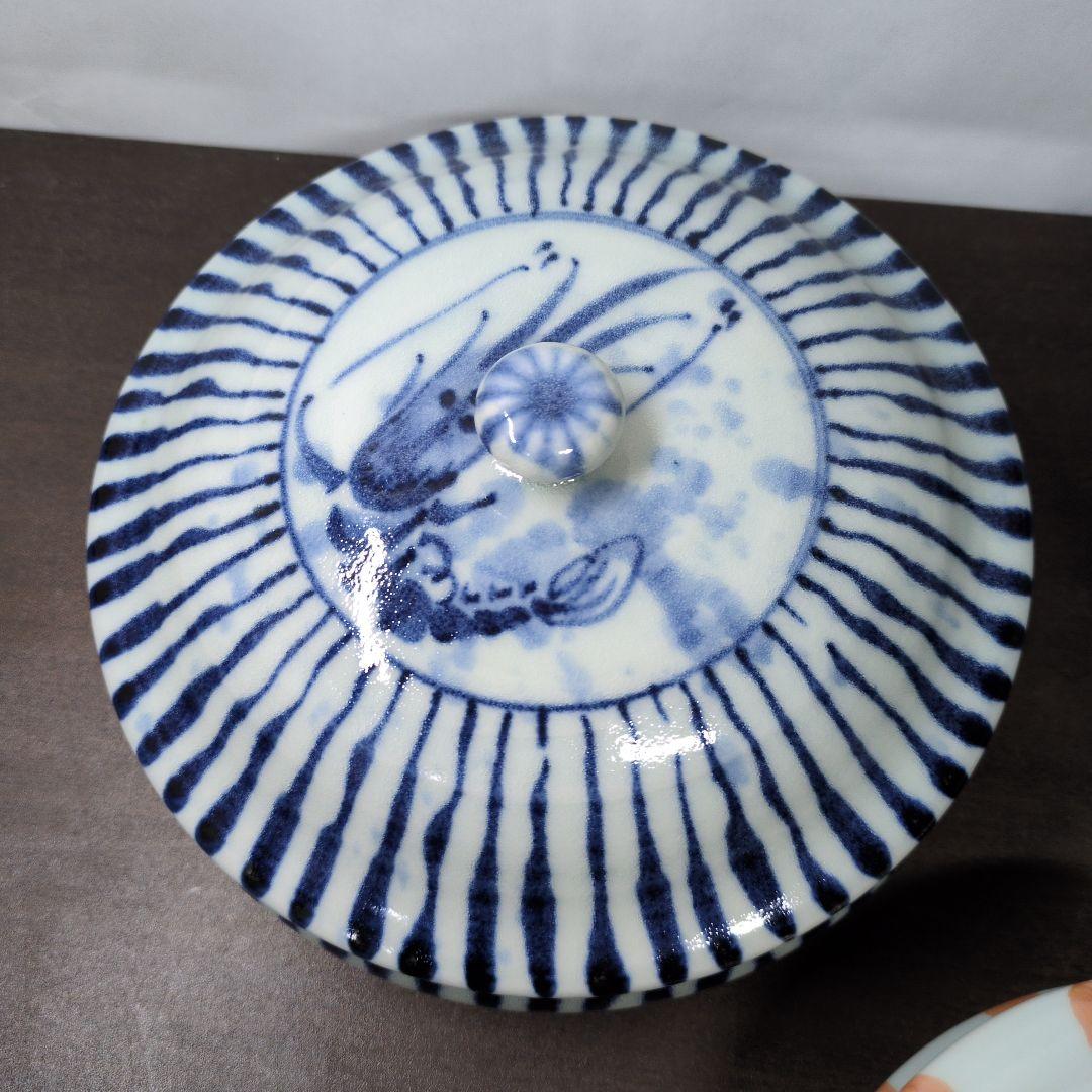 d*7様 斉山窯 太田恵 作 色絵 丼＆蓋物 2点 セット