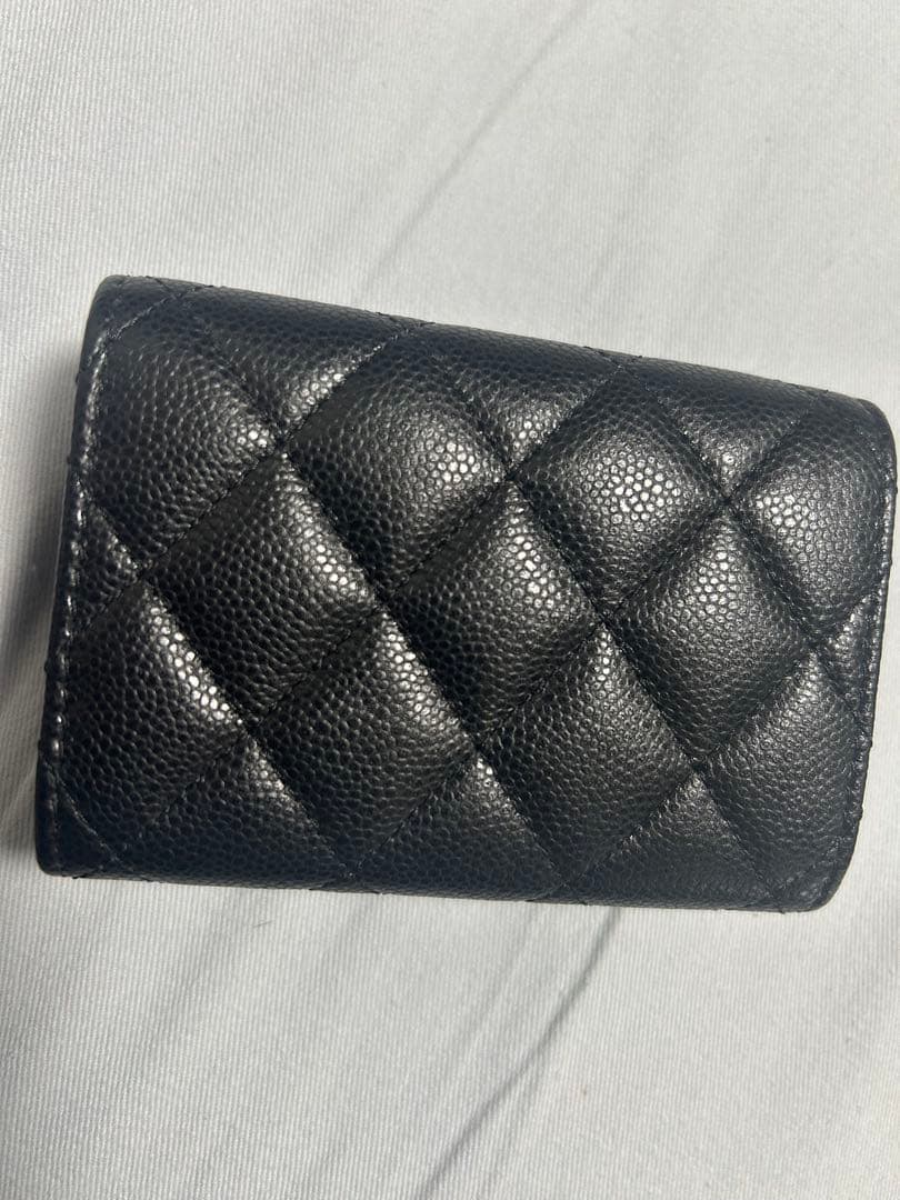 シャネル　三つ折り財布　マトラッセ　極美品　ほぼ付属品有り