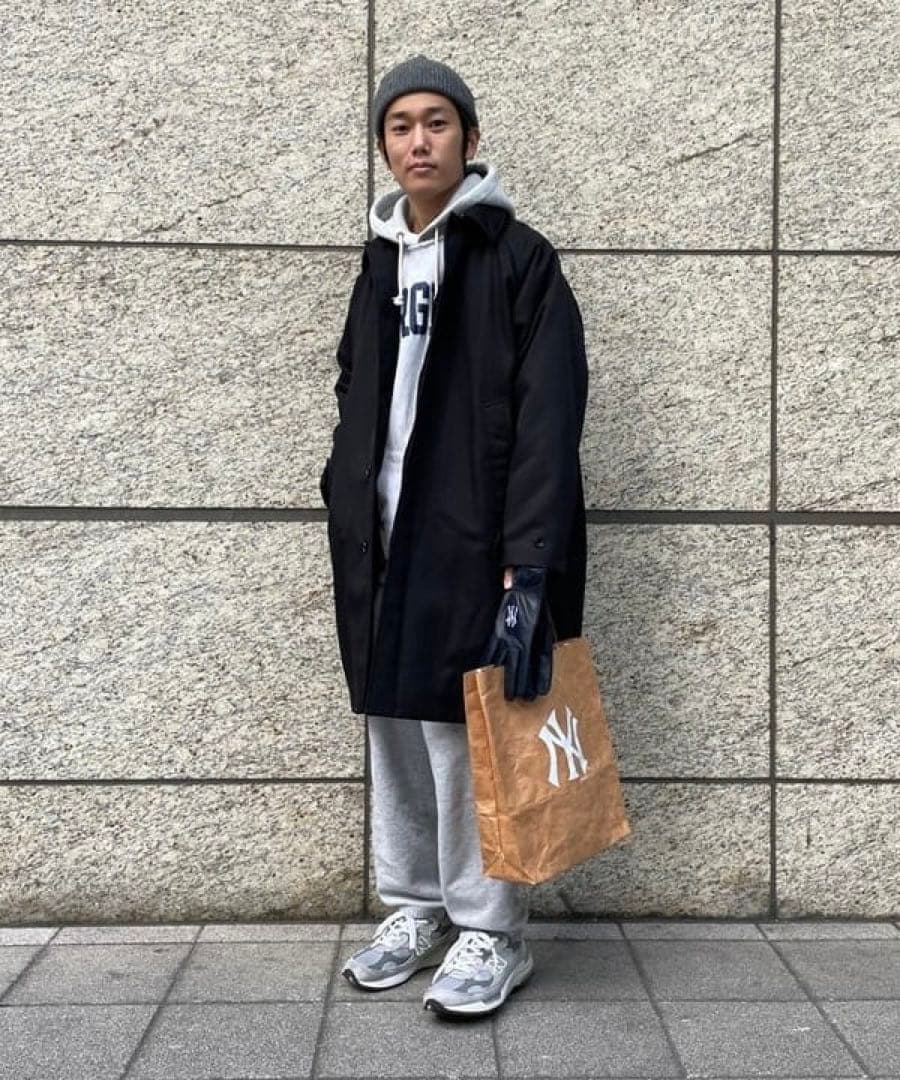 インフィールダーデザイン　ヤンキース　本革　手袋　スマホタッチ　ネイビー