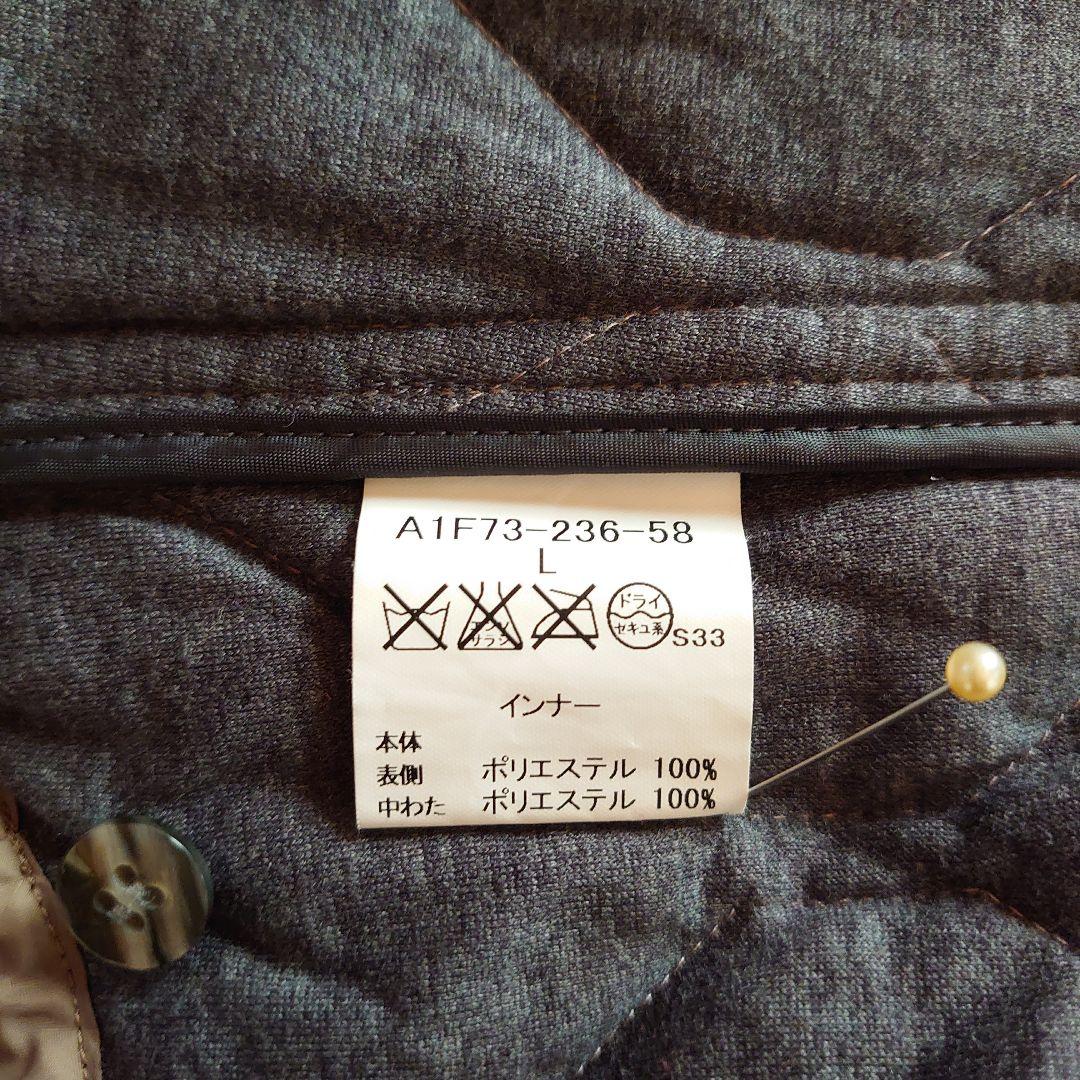 バーバリー　ダークブラウン キルティングインナー付きメンズミドルコート