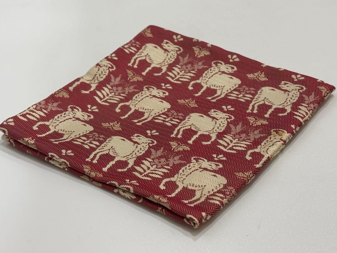 茶道具 土田友湖 干支 草羊紹巴 出帛紗 帛紗 共箱