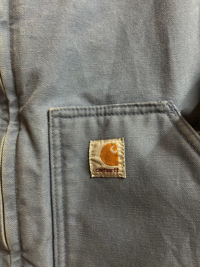 最安値！超希少！Carharttカーハートダックジャケットフレンチブルー！