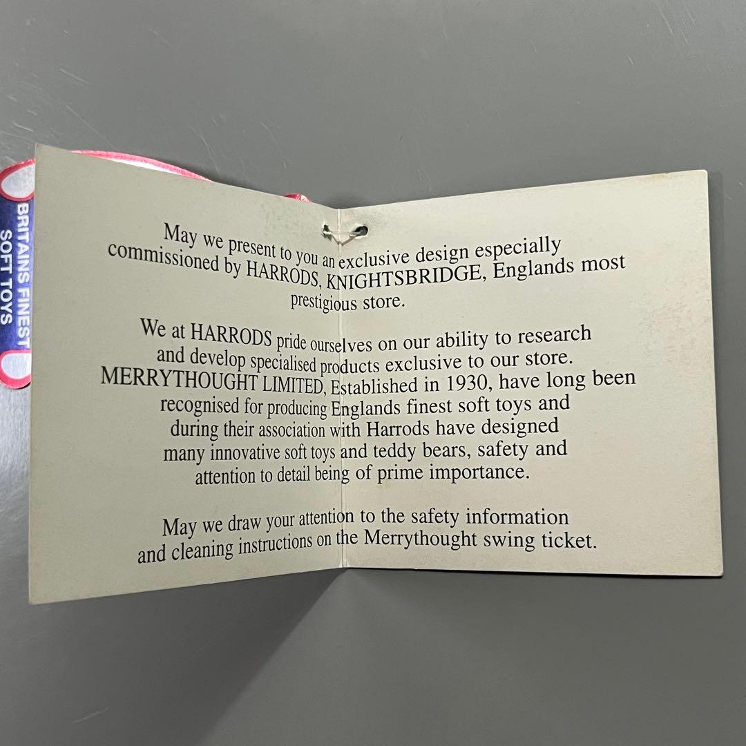 ［ハロッズ×メリーソート］大きいテディベア