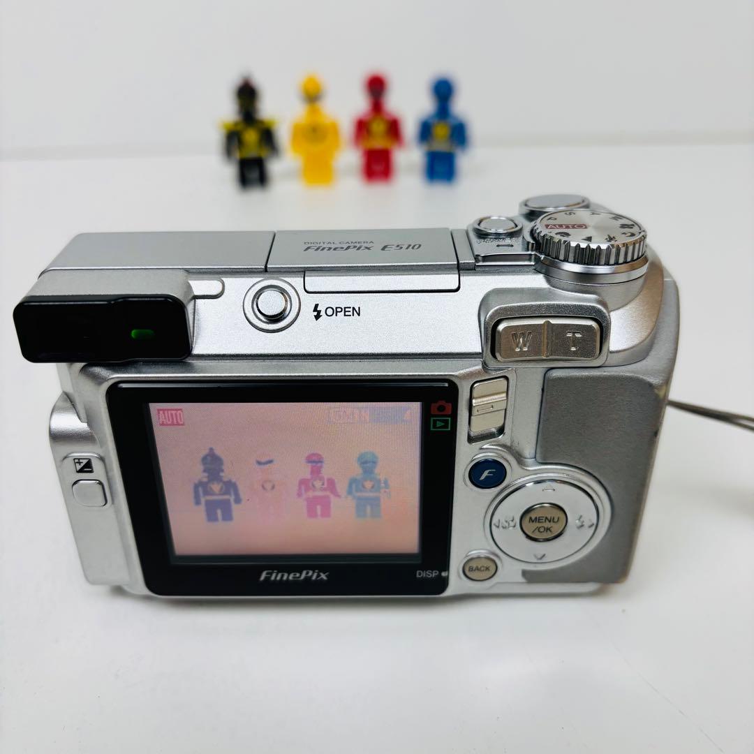 【美品】FUJIFILM finepix E510 オールドコンデジ　市販電池