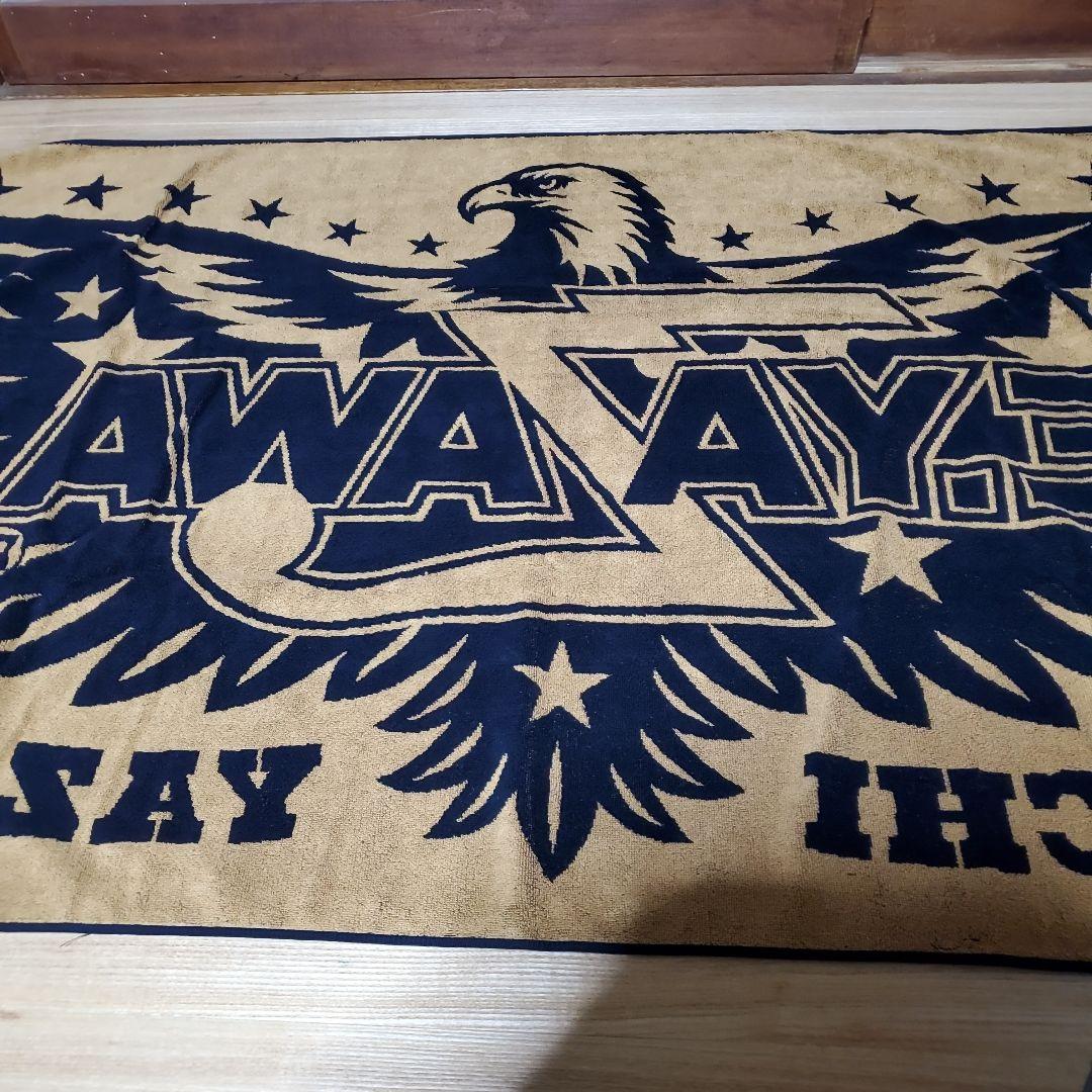 E.YAZAWA タオル 黒金デザインと50周年ブルータオル 2枚