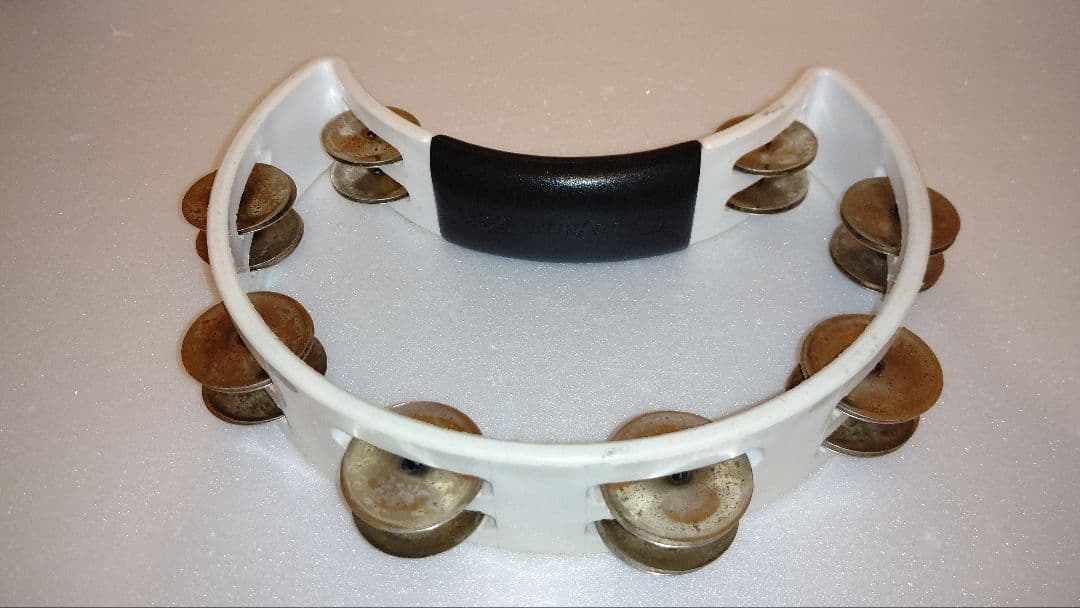 タンバリン(BLACKジングル希少MEINL)リズムテックRHYTHMTECH