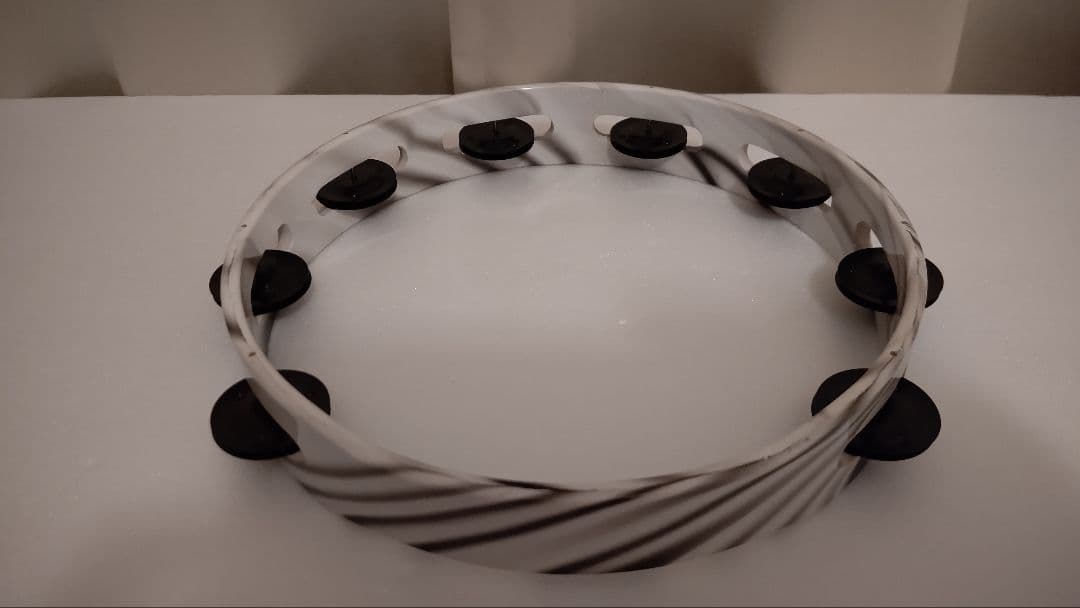 タンバリン(BLACKジングル希少MEINL)リズムテックRHYTHMTECH