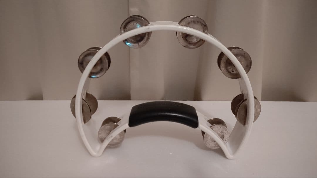 タンバリン(BLACKジングル希少MEINL)リズムテックRHYTHMTECH