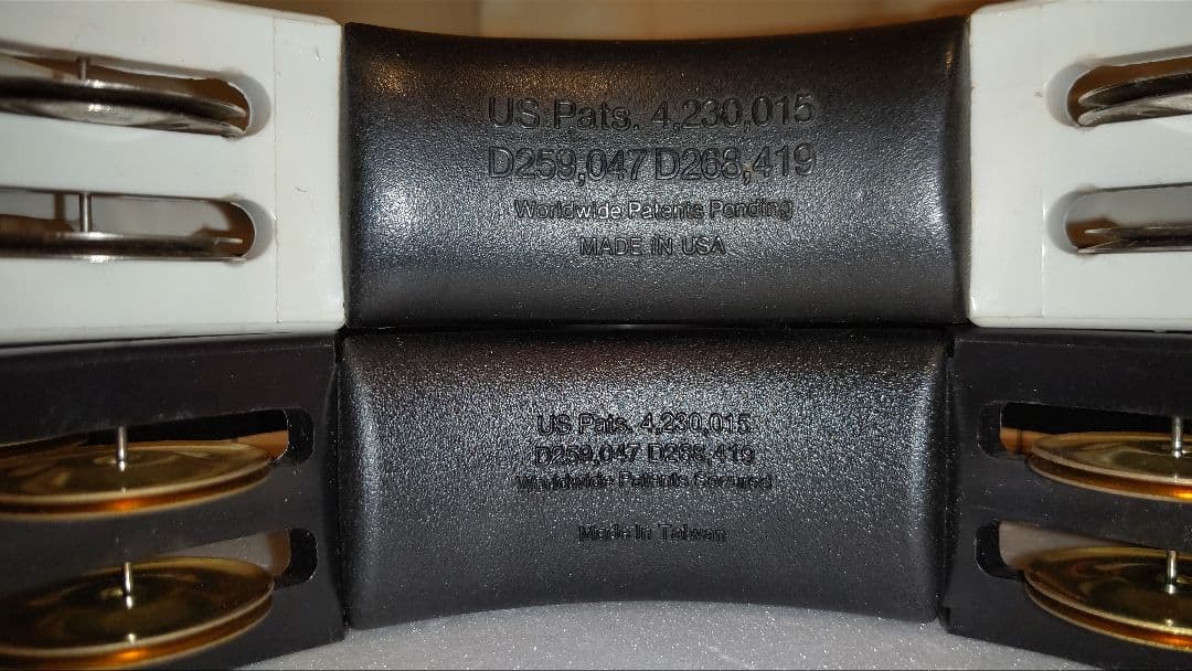 タンバリン(BLACKジングル希少MEINL)リズムテックRHYTHMTECH