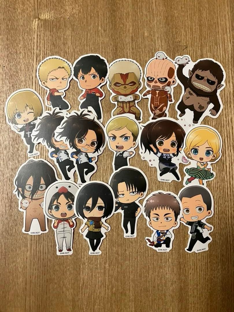 130 進撃の巨人　ジョイポリス　コラボ　ダイカットステッカー　コンプリート