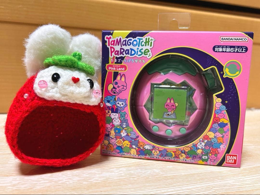 【未使用並】Tamagotchi たまごっちパラダイス ピンクランド ケース付き