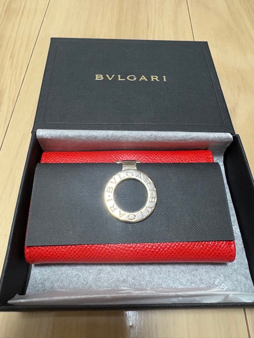 新品　未使用　ブルガリ　クリップ　キーホルダー　キーケース