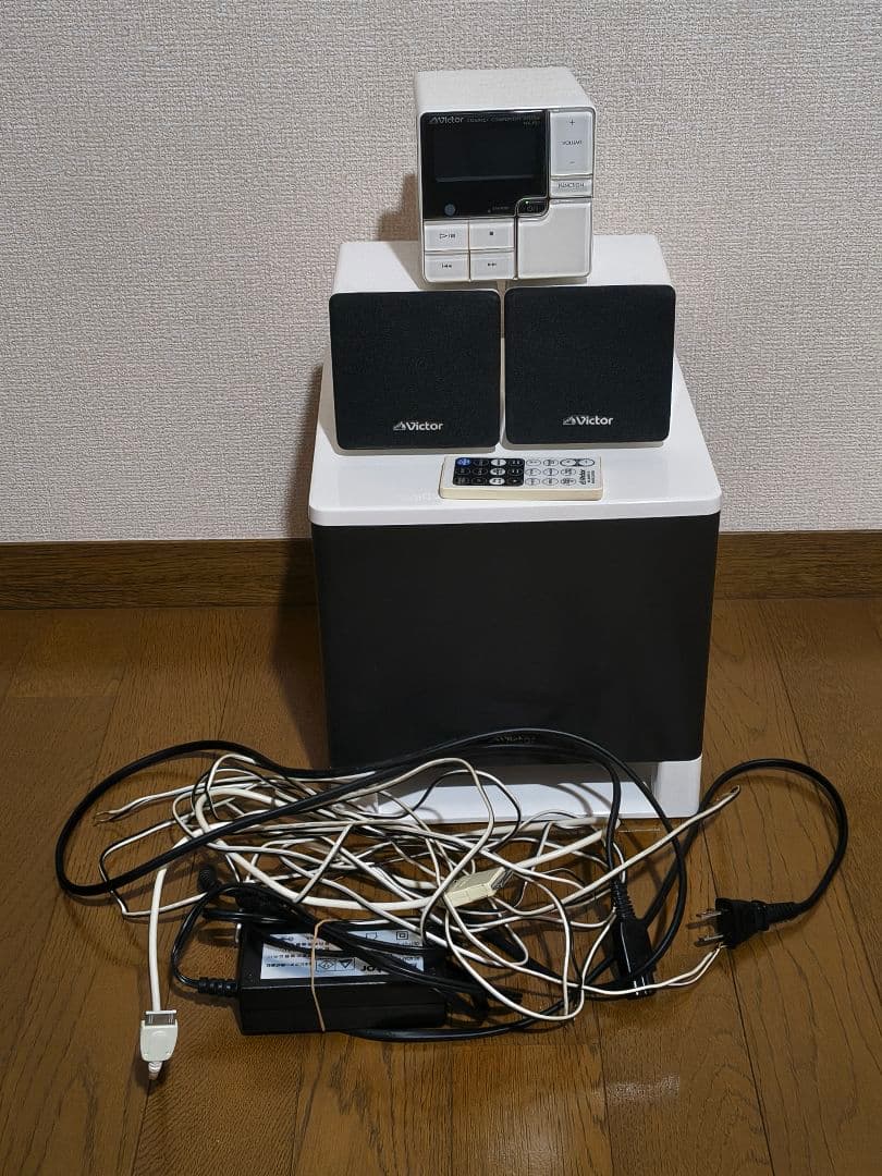 ビクター　コンパクトコンポ　ipod再生　Victor・JVC NX-PS1-W