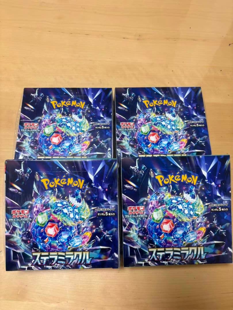 ポケモンカードゲームステラミラクル4BOX　未開封