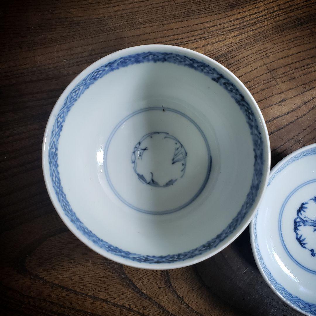 蓋物　蛸唐草　染付　松竹梅　古伊万里　訳あり