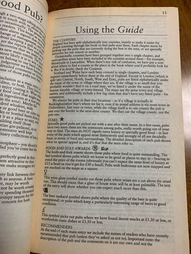 入手不可能！The1996GoodPubGuide英国5000件以上のパブガイド