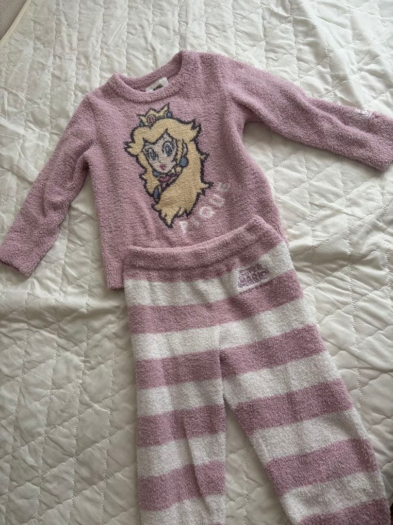 スーパーマリオ ピーチ姫　パジャマセット　ジェラピケ