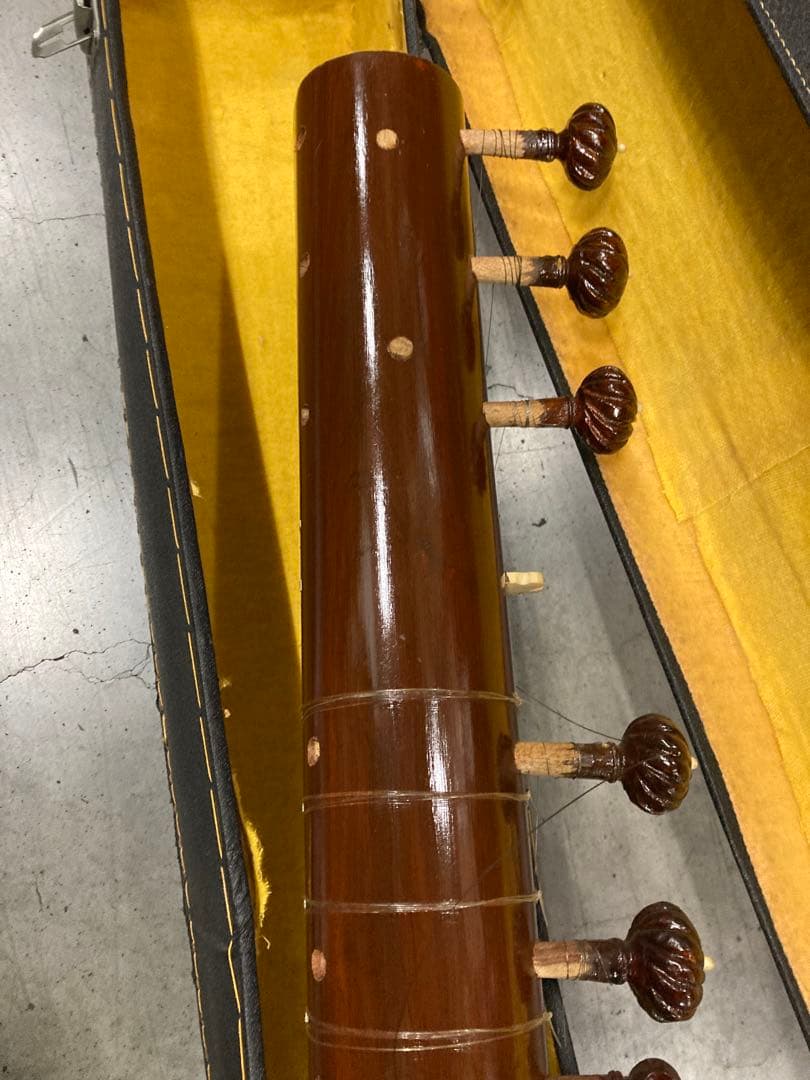インド 民族楽器 弦楽器 シタール 長さ122cm