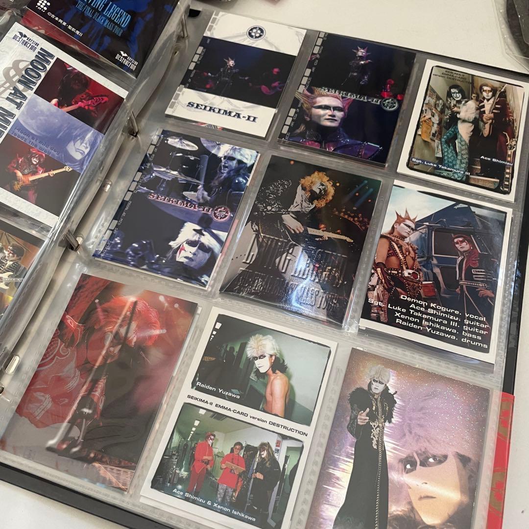 9. 聖飢魔II トレカ カード バインダー ステッカー うちわ グッズ まとめ