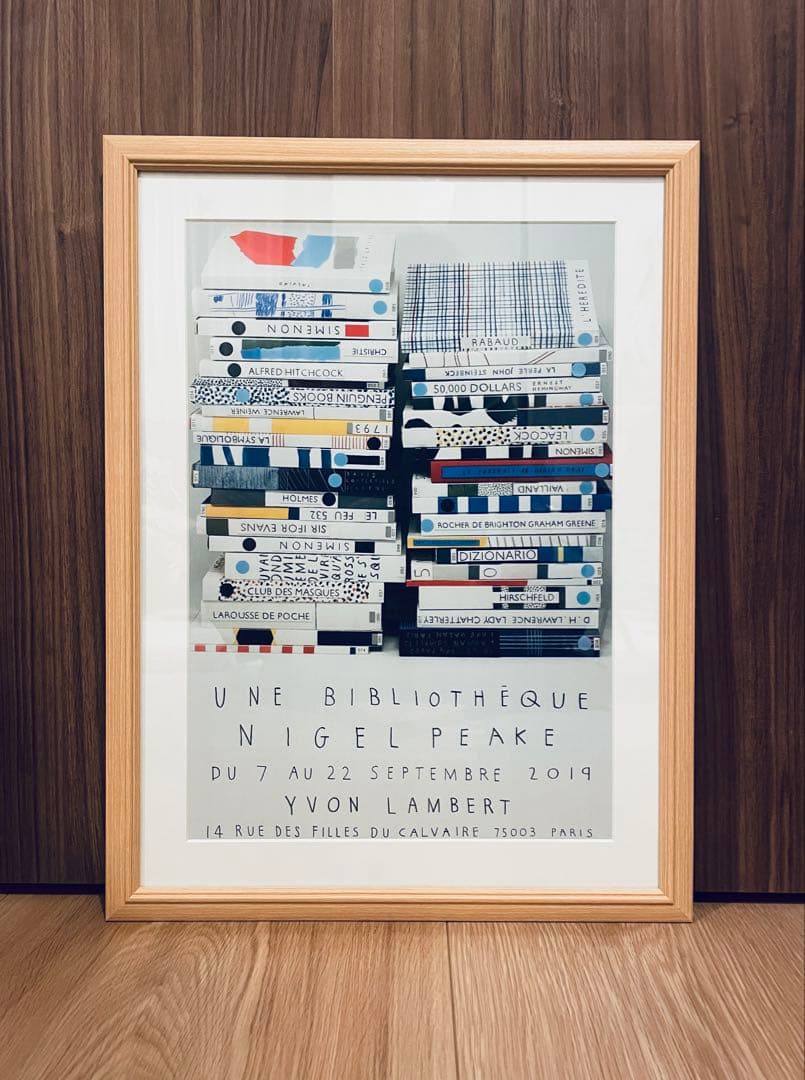 現地完売品 額装付きナイジェルピークNigel Peake 両面希少ポスター